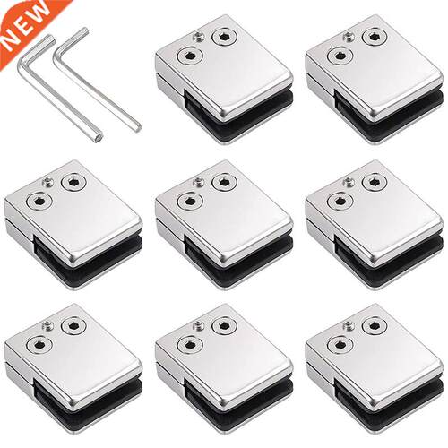 Glass Clamp 8-10mm 8PCS Stainless Steel 304 Glass Clamps Adj