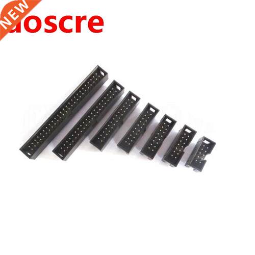 20pcs JTAG Socket Connector Black 2.54mm Pitch IDC Box Heade