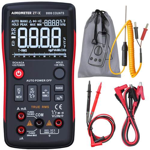 Digital Multimeter Tester 9999 AIMOMETER -X Triple Display