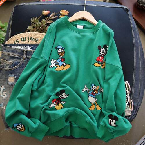 Disney Mickey Mouse Sweatshirts Women Clothing Tops Cartoon