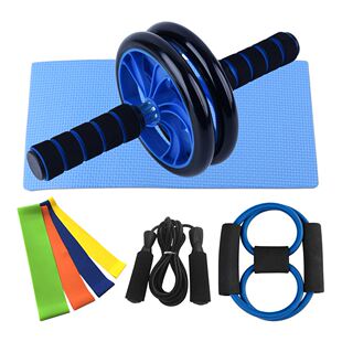 8-in-1 AB Wheel Roller Kit Spring Exerciser Abdominal Wheel