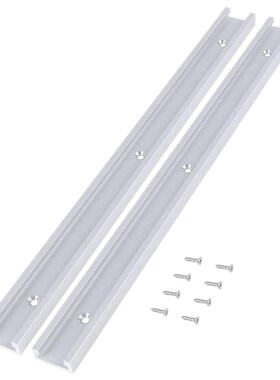2Pcs T Track Miter Track Jig Fixture Slot Straight Edge Clam