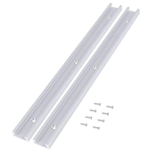 2Pcs T Track Miter Track Jig Fixture Slot Straight Edge Clam