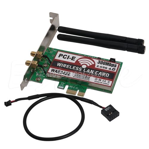 PCI-e PCI Express carte double bande 300Mbps WLAN WiFi adapt