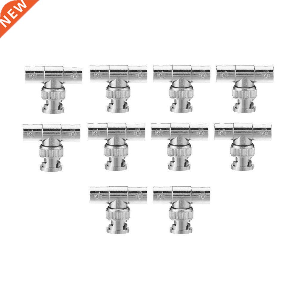 10pcs Solderless Right Angle tee BNC junction 2 female 1 mal
