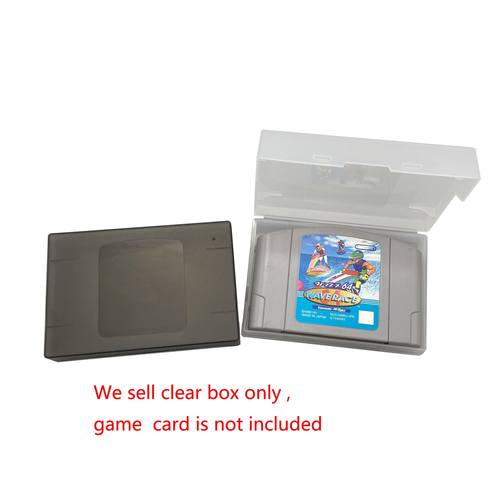 10 PCS a lot Transpent Storage Box Protector box for N64 C