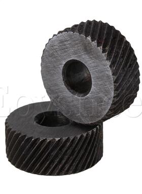 2 x Knurl Wheel Tool Diagonal Coarse Twill Pattern 8 x 19mm