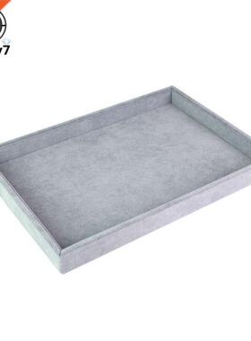 Gray Velvet Newest Jewelry Display Neckla Box Tray Jewellery