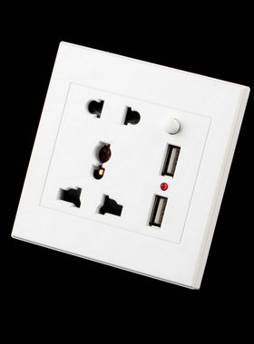 Dual USB Electric Wall Charger Dock Station Socket Power Out