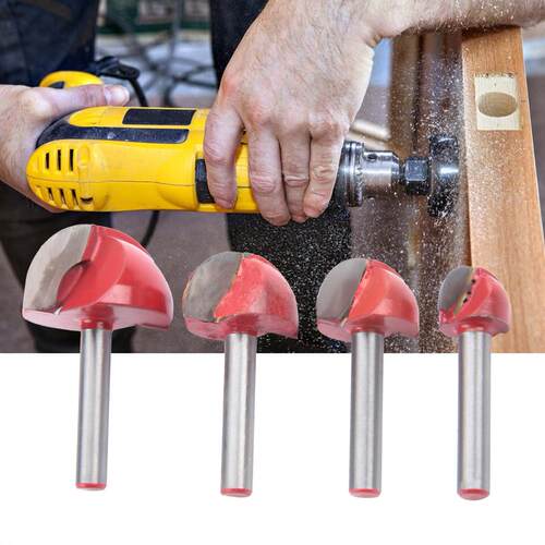 4 pcs Round Bottom Knife 6x16-6x32 Round Bottom Woodworking