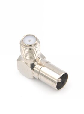 1pcs 90 Degree Right Angled TV Aerial Cable Connector RF Coa