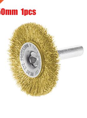 1pc 2&mp;quot; Crimped Crbon Steel Wire Wheel Brush W/ 1/4&m