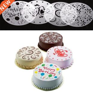 4pc/set Cake Stencils Flower Spray Stencil  Decorating Te