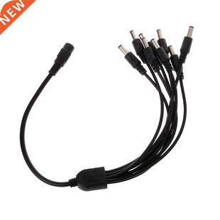1 Female to 8 Male Plug 5.5x2.1mm Port 12V DC Power Adapter