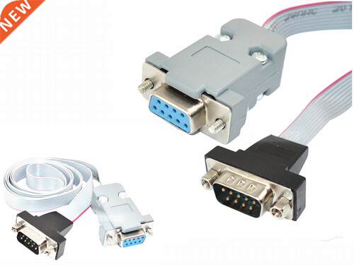 0.3M Serial DB9 9 pin male plug to female panel mount inter