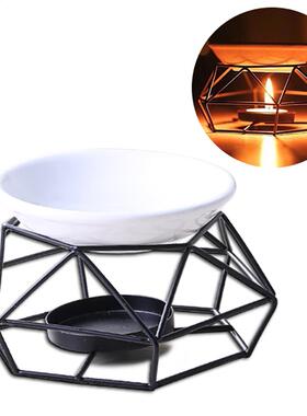 Creative Essential Oil Burner Stainless Tealight Holder Geom