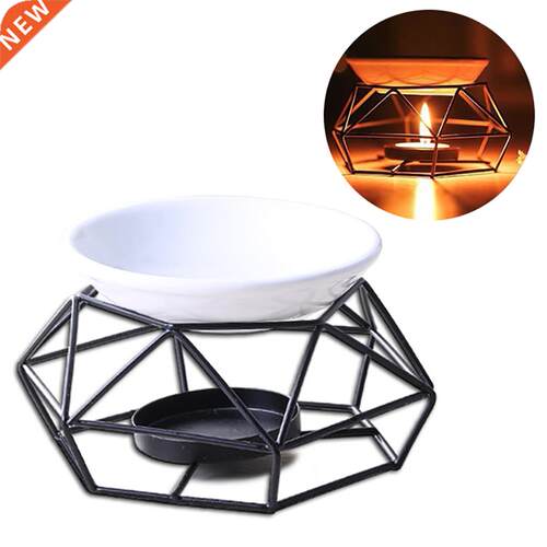 Creative Essential Oil Burner Stainless Tealight Holder Geom