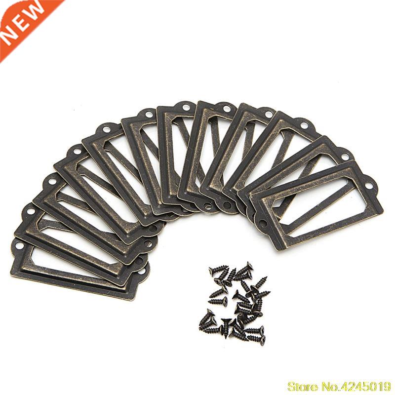 12x Metal Label Pull Frame Handle File Name Card Hder Furn