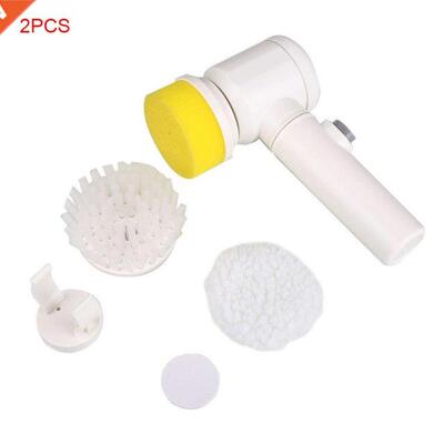 2 Pieces 5-in-1 Handheld Bathtub Brush Kitchen Bathroom Sink