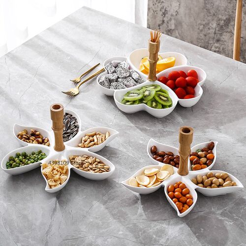 Creative Japanese-style Dried Fruit Plate Ceramic Snacks