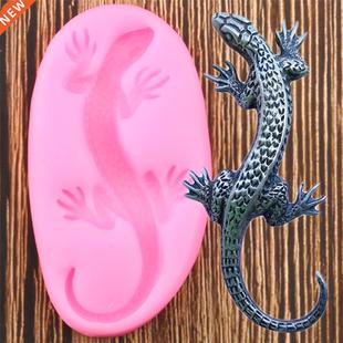 3D Lizard Gecko Silicone Mold Fondant Polymer Clay Resin Mol