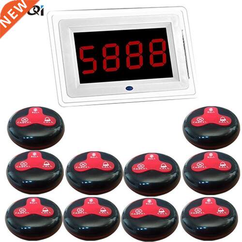 Wireless Pager Coaster Restaurant Call Paging System 1 Host