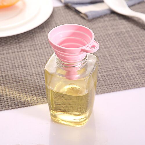 1pc Portable Mini Foldable Funnel Silicone Collapsible