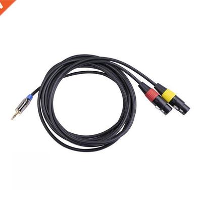 3.5mm Stereo Jack Male to Dual XLR Female Audio 300cm Long S