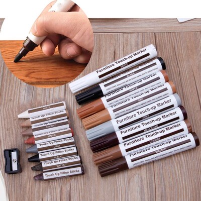 17Pcs/Set Furniture Repair Kit Markers Filler Sticks Floor F