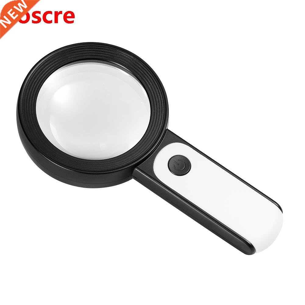 Handheld 30X Illuminated Magnifier Microscope Magnifying Gla