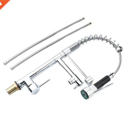Spring Pull Down Kitchen Sink Faucet Hot And Cold Water Mixe