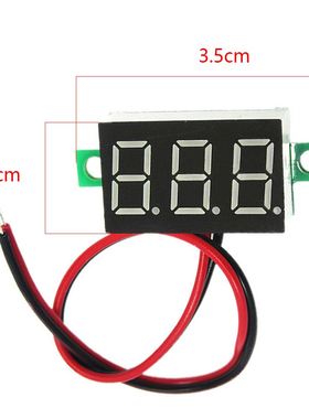 0.36 two-wire DC 2.50 to 32.0V LCD Voltmeter Voltimetro Red