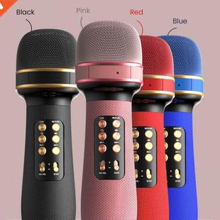 Karaoke Bluetooth-Compatible Microphone Handheld Wireless Mu