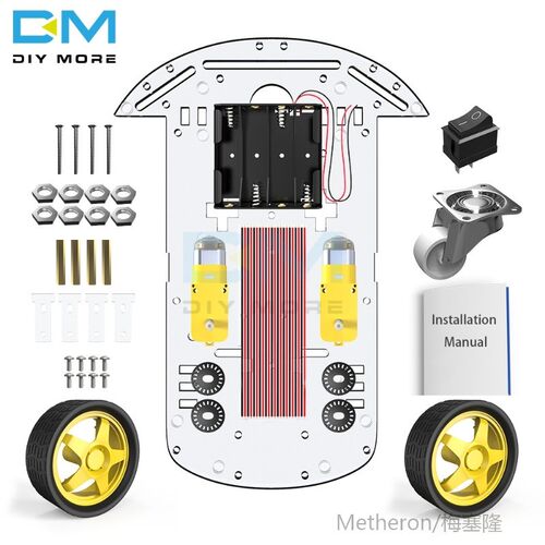 Motor Smart Robot Car Chassis Kit Speed Encoder Battery Box