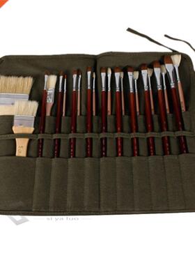 Brush Bag Artist Watercolor Draw Pen Oil Paint Roll p Canvas