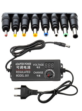 8 sets universal jack DC power plug converter & 1x 9-24V 3A