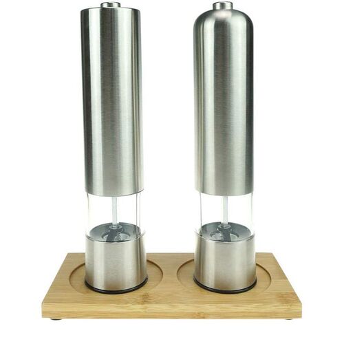 2 Pcs Set Electric Pepper Grinder or Salt Grinder Automatic