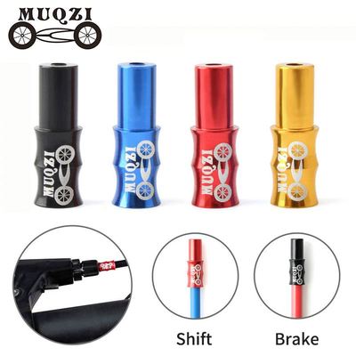 MQZI 10Pcs Shift Brake Cable Cap 4mm 5mm Aluminum Alloy End