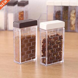 Portable Spice Salt Pepper Jar Rack Seasoning Box Sprayer Co