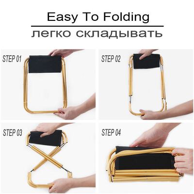Ultralight Folding Chair Picnic Camping Chair Travel Foldabl
