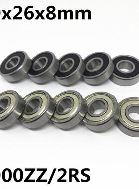 10Pcs High quality 6000ZZ 6000-2RS ball bearing 10x26x8 deep