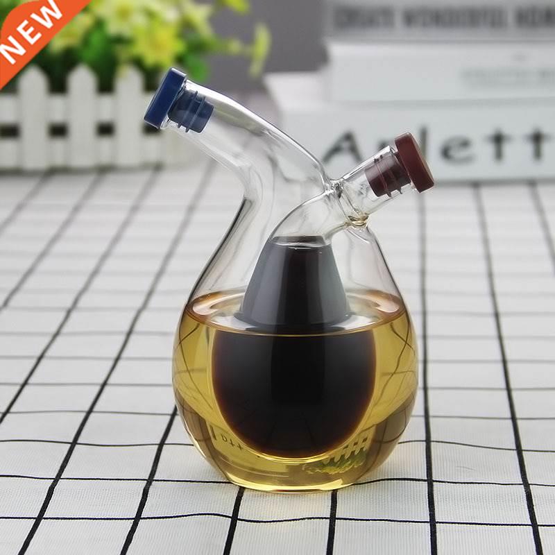 2-in-1 Double Layer Bottle Sauce Oil Vinegar Glass Bottle Co