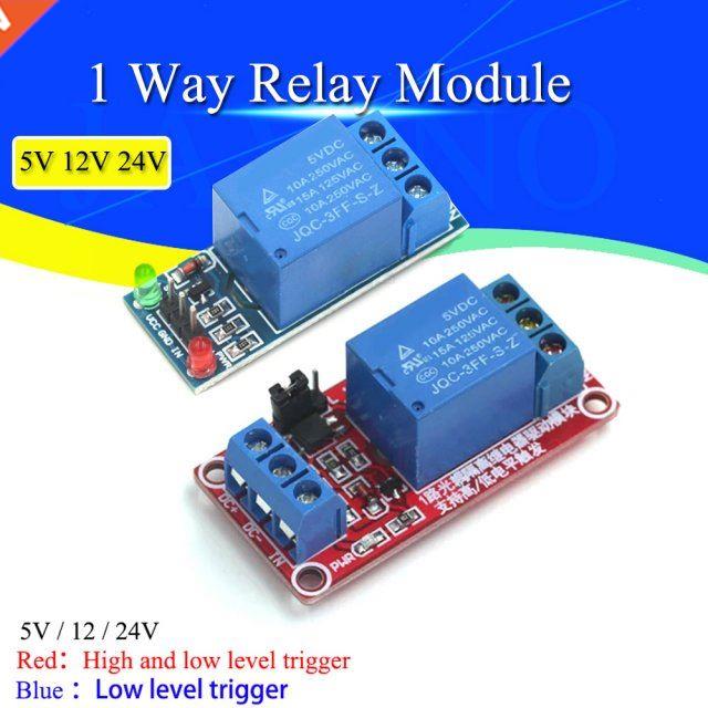 High and Low Level Trigger 1 Channel Relay Module interface