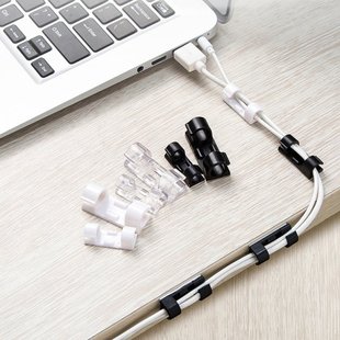 20PC Cable Organizer Clips Cable Management Desktop & Wo