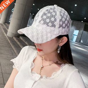 Women's Lace Small Flower Baseball Caps Breathable Mesh