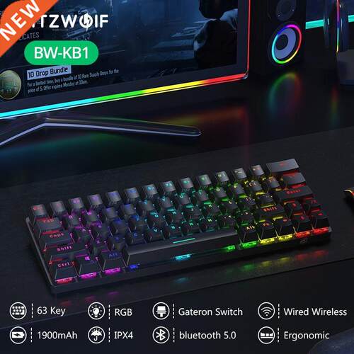 BlitzWolf BW KB1 bluetooth 5.0 Wireless Mechnicl Keybord