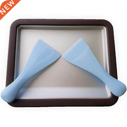SANQ Rolled Ice Cream Maker, Rectangle Anti Griddle Pan with
