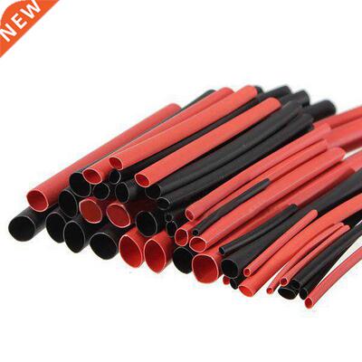42pcs 6 Sizes Ratio 2:1 Red Black Polyolefin H-type Heat Shr