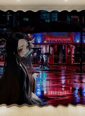 Customized Anime Devil's Blade Blackout Curtains Cartoon