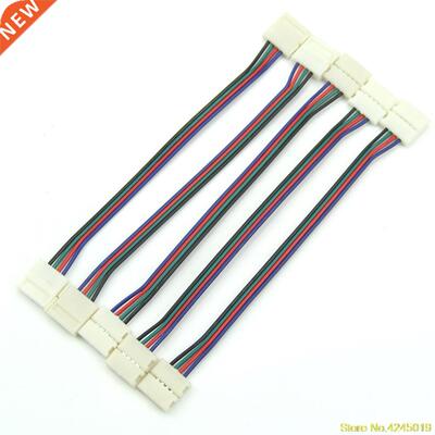 12mm 4 Pin two Connector with Cable For SMD LED 5050 RGB Str